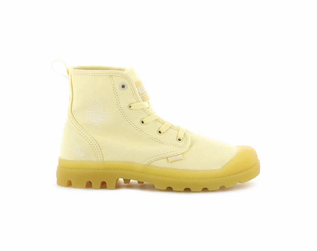 Botas Palladium Pampa Hi Shake Mujer - Amarillo ||UNSF-56840||